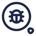 Rounded Magnifer Bug SVG Icon